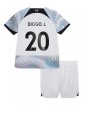 Liverpool Diogo Jota #20 Auswärts Trikotsatz für Kinder 2022-23 Kurzarm (+ Kurze Hosen)